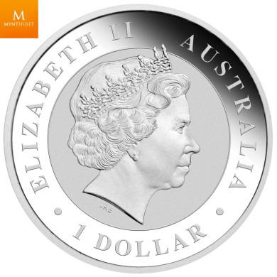 Australia Emu 2018 1 oz .9999 SØLV i kvalitet BU i kapsel