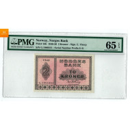 2 kroner 1949 G.1986441 kvalitet 0 , PMG MS65 EPQ