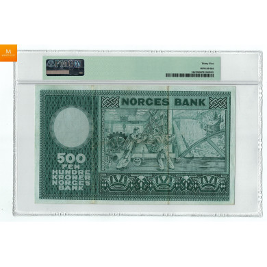 500 kroner 1966 A.2274235 kvalitet 1, PMG VF35