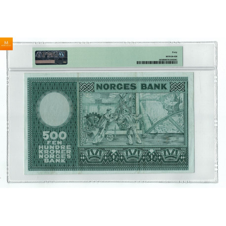 500 kroner 1966 A.2274235 kvalitet 1, PMG VF35