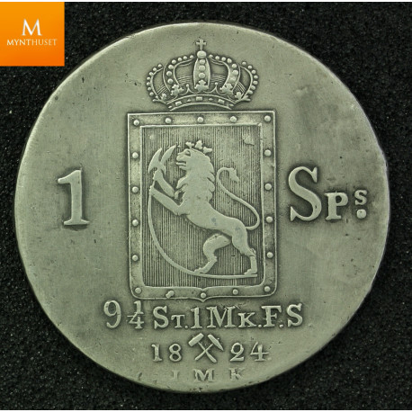 1 Speciedaler 1824 kvalitet 1+