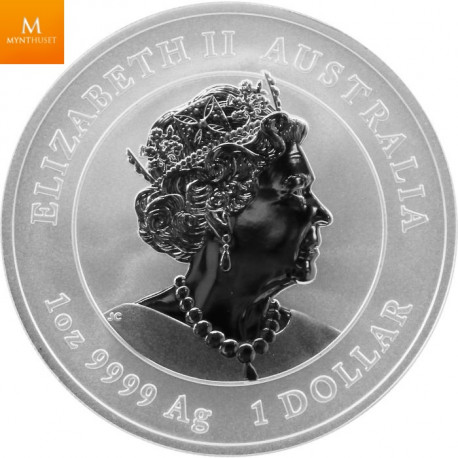 Australia Lunar Series III 2020 1 oz - Year of the Mouse Chinese "Harvest" Privy 9999 Silver BU Coin