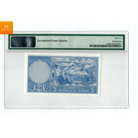 5 kroner 1963 K.7849008 kvalitet 0 , PMG MS66 EPQ