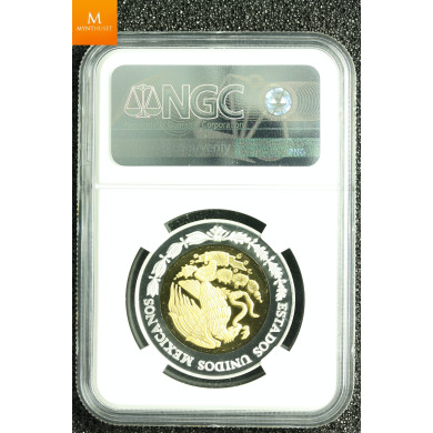 MEXICO 100 PESOS 2006MO BIMET GOLD/SILVER PROOF NGC PF70 UCAM