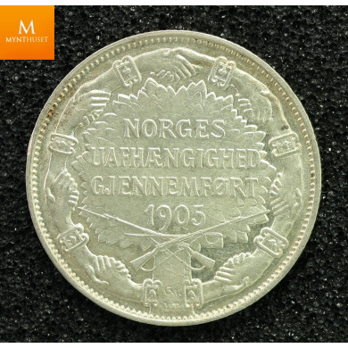 2 Kroner 1907 Gevær Kv 01