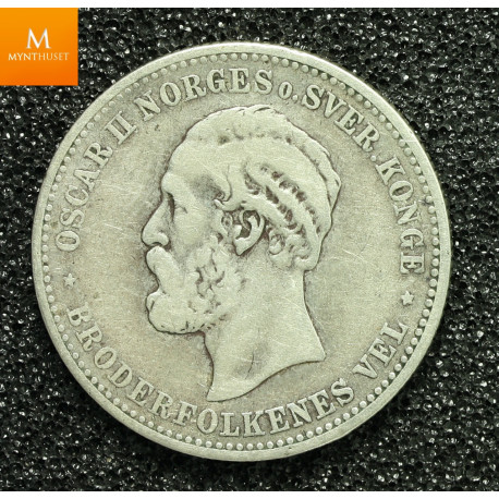 2 kroner 1888 kvalitet 1små kantanmerkninger