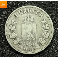 2 kroner 1888 kvalitet 1små kantanmerkninger