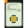 Rundeskatten gull dukat 1724 Utrecht kvalitet 0/01, NGC MS64