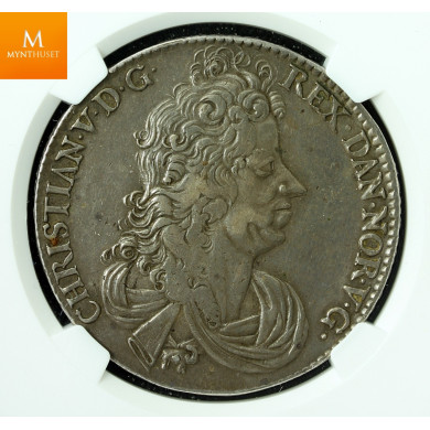 Speciedaler 1694 danner kongis kvalitet 1+, NGC XF45