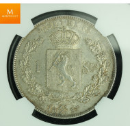 Speciedaler 1857 kvalitet 0/01, NGC MS62
