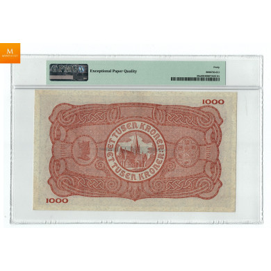 1000 kroner 1945 kvalitet 01, PMG XF40 EPQ