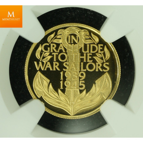 Gibraltar/ UK Gold 10 Pound 2015 Battle of the Atlantic NGC PF69