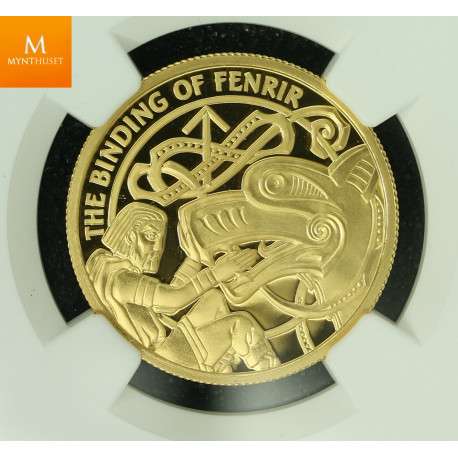 Isle of Man 2018 gull 2 Crown kvalitet proof, NGC PF70 UC