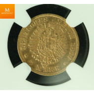 Tyskland 5 Mark 1877C kvalitet 1+ , NGC XF45