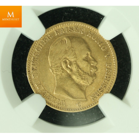 Tyskland 5 Mark 1877C kvalitet 1+ , NGC XF45