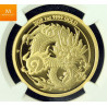 Sjelden! Australian Lunar Series III 2021 Year of the Ox 1oz Gold Proof High Relief  kvalitet proof, NGC PF70 UC