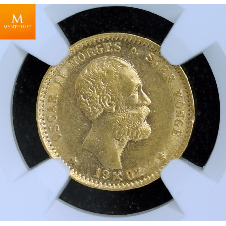 10 kroner 1902 kvalitet PEN 01, NGC AU58