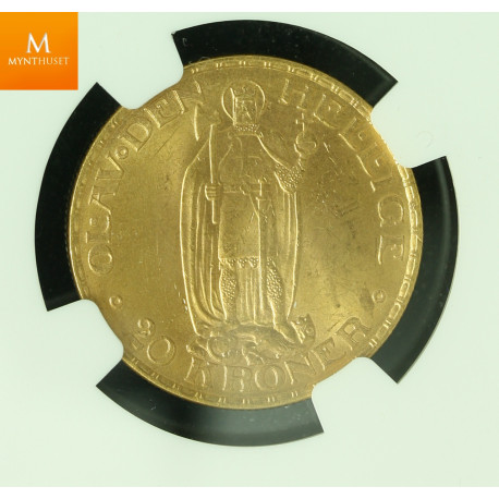 20 kroner 1910 kvalitet 0/01, NGC MS63+