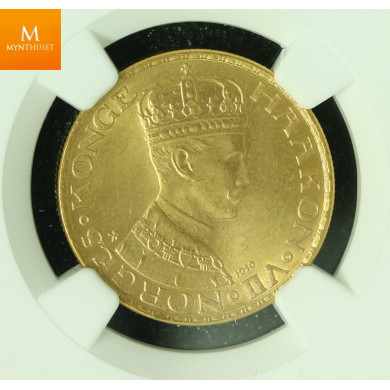 20 kroner 1910 kvalitet 0/01, NGC MS63+ 20 kroner 1910 kvalitet 0/01, NGC MS63+