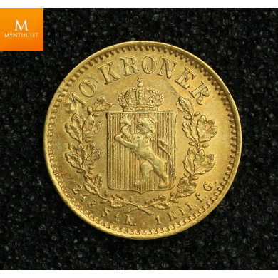 10 kroner 1902 kvalitet 1+/01