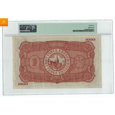 1000 kroner 1946 kvalitet 1 pen, PMG VF35 1000 kroner 1946 kvalitet 1 pen, PMG VF35