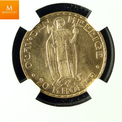 20 kroner 1910 kvalitet 0/01, NGC MS64 20 kroner 1910 kvalitet 0/01, NGC MS64