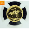 Australia gull 5 dollar 2008 KING BROWN SNAKE kvalitet proof, NGC PF70