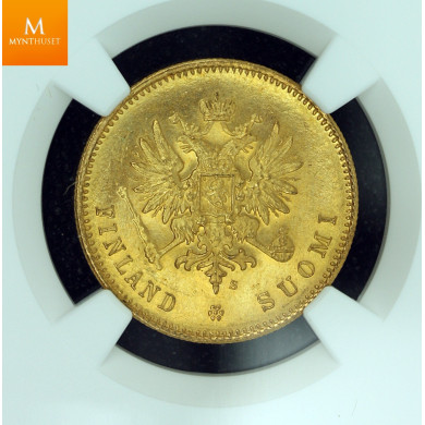 Finland: 20 Markkaa 1880 NGC MS64 Better Year Finland: 20 Markkaa 1880 NGC MS64 Better Year