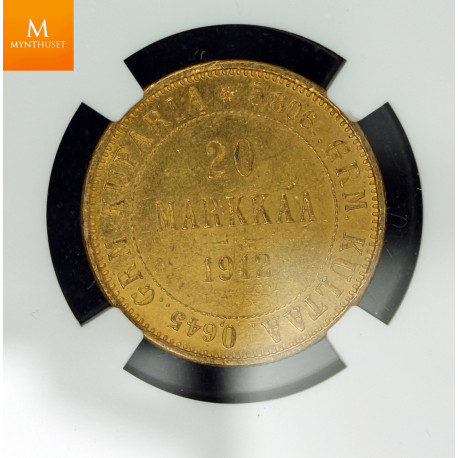 Finland: 20 Markkaa 1880 NGC MS64 Better Year