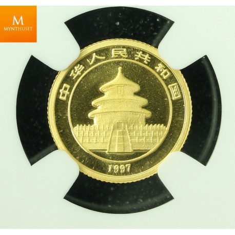 China 5 Yuan 1997 Large Date kvalitet 0, NGC MS69