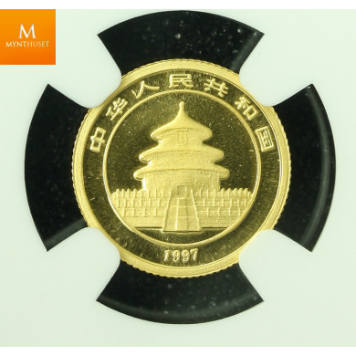 China 5 Yuan 1997 Large Date kvalitet 0, NGC MS69