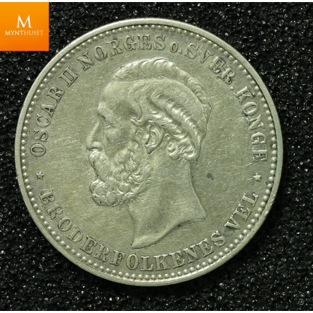 2 kroner 1893 kvalitet 1+