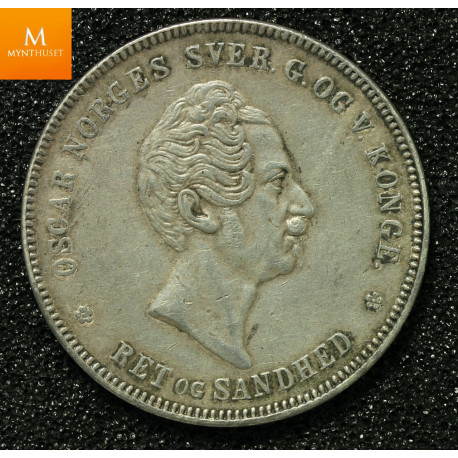 1 Speciedaler 1856 kvalitet 1++ Ex Numisma