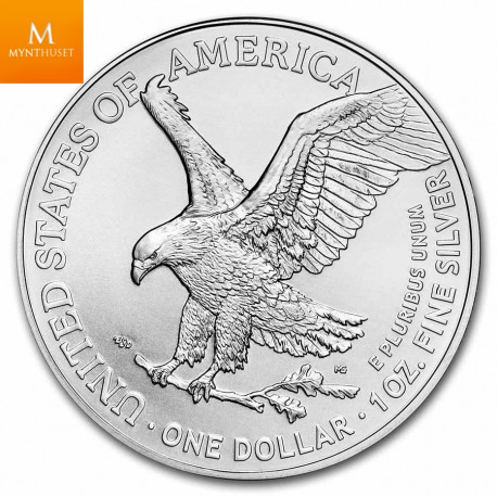 USA 2021 1 oz Sølv «Silver American Eagle» Kvaliett BU (Type 2)