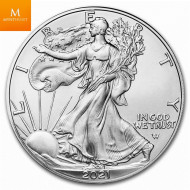 USA 2021 1 oz Sølv «Silver American Eagle» Kvaliett BU (Type 2)