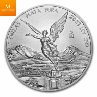 Mexivo Libertad 2020 5 Oz SØLV i kvalitet BU med kapsel