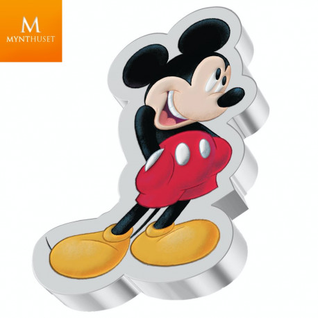 Niue 1 oz 2021 Sølv Mickey Mouse Shaped Coin kvalitet proof