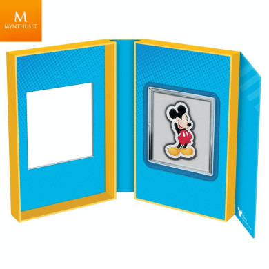 Niue 1 oz 2021 Sølv Mickey Mouse Shaped Coin kvalitet proof Niue 1 oz 2021 Sølv Mickey Mouse Shaped Coin kvalitet proof