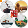 Niue 2019 THE LION KING™  SET m/ 4 mynter - DISNEY™ kvalitet proof
