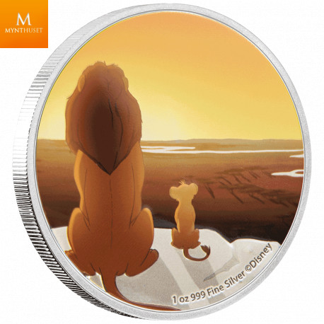 Niue 2019 THE LION KING™  SET m/ 4 mynter - DISNEY™ kvalitet proof