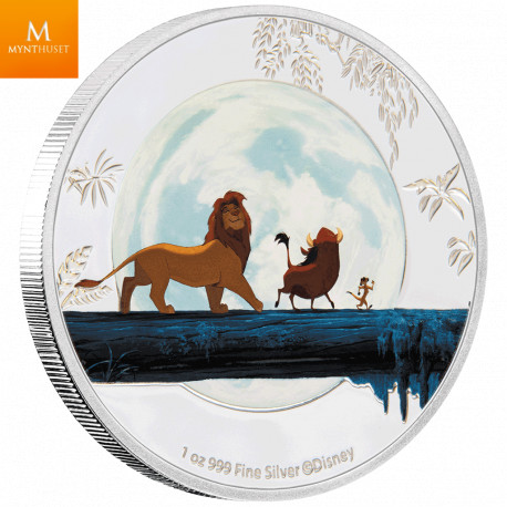 Niue 2019 THE LION KING™  SET m/ 4 mynter - DISNEY™ kvalitet proof