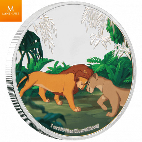 Niue 2019 THE LION KING™  SET m/ 4 mynter - DISNEY™ kvalitet proof
