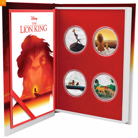 Niue 2019 THE LION KING™  SET m/ 4 mynter - DISNEY™ kvalitet proof