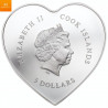 Cook Islands 2021 HAPPY VALENTINE´S DAY  WITH SWAROVSKI® kvalitet proof