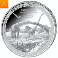 KONGO 2021 QUETZALCOATLUS  1 OZ SØLV I KVALITET BU M/KAPSEL