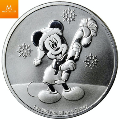 Niue 2021 2 dollar DONALD & DAISY 1 OZ SØLV KVALITET BU I KAPSEL Niue 2021 2 dollar DONALD & DAISY 1 OZ SØLV KVALITET BU I KAPSEL