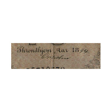 10 krone 1894 Oxholm kvalitet 1/1- PMG VF30 eneste kjente ex av signaturen 10 krone 1894 Oxholm kvalitet 1/1- PMG VF30 eneste kjente ex av signaturen