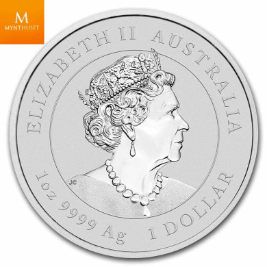 Australia 2022 1 oz Sølv Lunar S3 «Year of the Tiger» BU M/Kapsel Australia 2022 1 oz Sølv Lunar S3 «Year of the Tiger» BU M/Kapsel