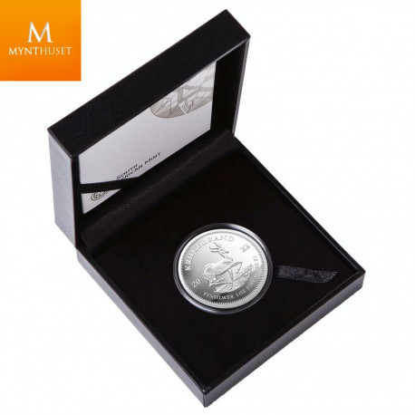 South Africa 2022 KRUGERRAND 1 OZ  SØLV I KVALITET PROOF MED ESKE OG COA