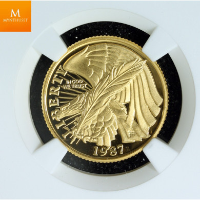 USA 5 dollar 1987 W Constitution kvalitet proof, NGC PF70 USA 5 dollar 1987 W Constitution kvalitet proof, NGC PF70
